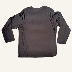 SKIMS Men's Relaxed Long Sleeve T-Shirt Black Size XL - Unisex Boyfriend Fit